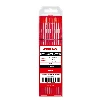 electrodo de tungsteno al 2% thorio rojo wt20/ewth-2