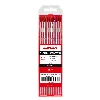 electrodo de tungsteno al 2% thorio rojo wt20/ewth-2
